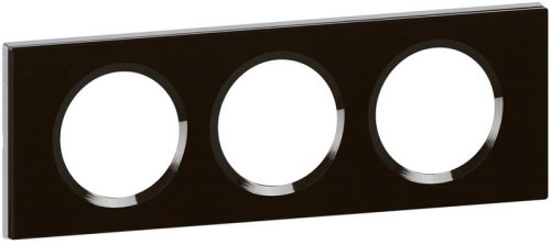 Рамка универсальная Legrand Celiane Corian 3-м. стекло смальта графит фото Рамка универсальная Legrand Celiane Corian 3-м. стекло смальта графит картинка